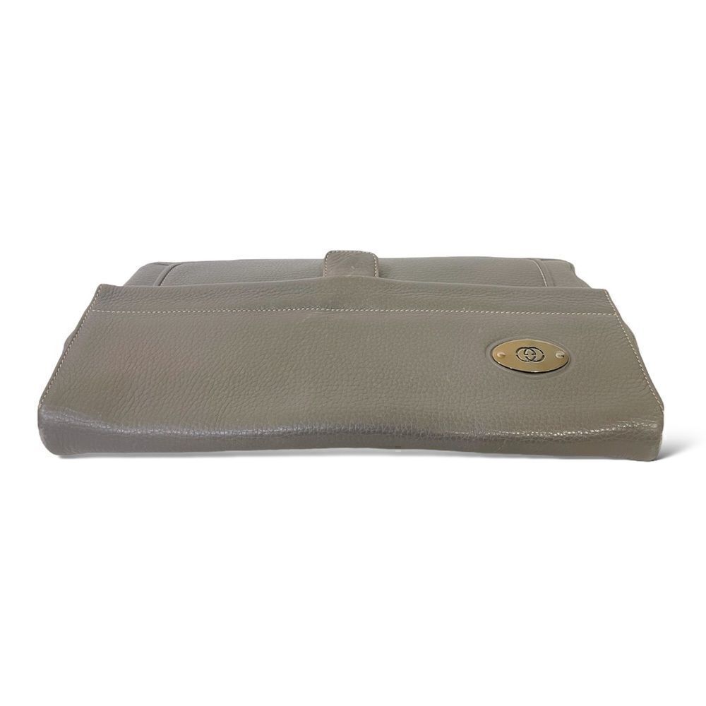 GUCCI Vintage Gray Leather Crossbody Bag / Clutch - Picture 10 of 13